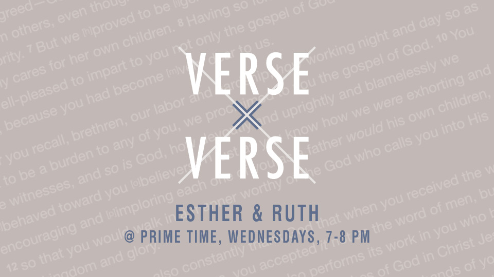 Verse by Verse Esther/Ruth